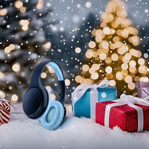 Light Blue Kids Bluetooth Headphones – Safe 93 d B Volume Limitation for Ear Protection – Foldable & Travel-Friendly Design – Built-in Microphone for Hands-Free Calls – Comfortable Wireless Headphones for Toddlers and Children – Perfect for School, Home, and Fun Activities
