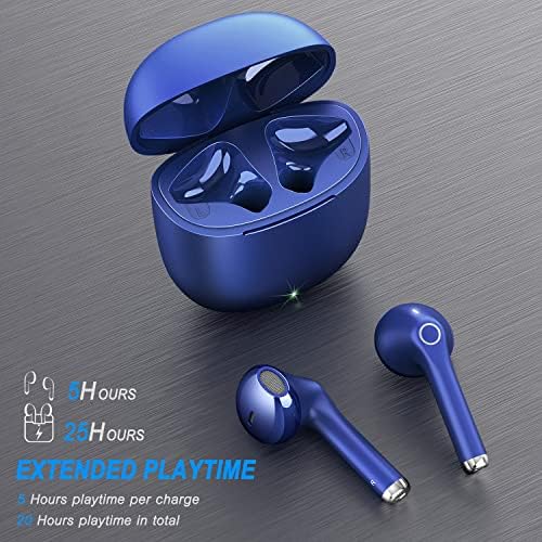 Unleash Your Sound with yobola Wireless Earbuds – Lightweight Deep Bass Bluetooth Headphones for Active Lifestyles, 25-Hour Playtime, Touch Control, IPX5 Waterproof, Built-in Microphone for Clear Calls – Perfect for Running and Fitness Enthusiasts