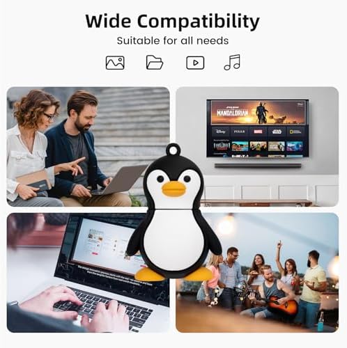 Adorable 32 GB Penguin USB Flash Drive – Fun & Functional USB 2.0 Memory Stick for Effortless Data Storage and Transfer – Perfect for Students and Professionals!
