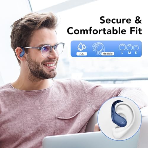 Unleash the Power of Sound with CASCHO Bluetooth 5.3 Wireless Earbuds – 60-Hour Playtime, Deep Bass Immersion, and IPX7 Waterproof Sports Design for Ultimate Active Lifestyle Compatibility with Android & i OS Devices