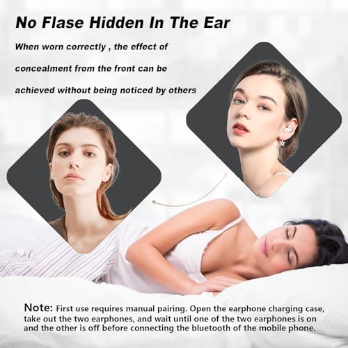 Ultra-Comfortable Wireless Earbuds for Side Sleepers – Discreet Purple Sleep Headphones with Enhanced Bluetooth for Effortless Connectivity, Lightweight Design for Blissful Rest, Perfect for Relaxing Sounds and Guided Meditations, Experience Serene Sleep with Tiny, Invisible Earbuds