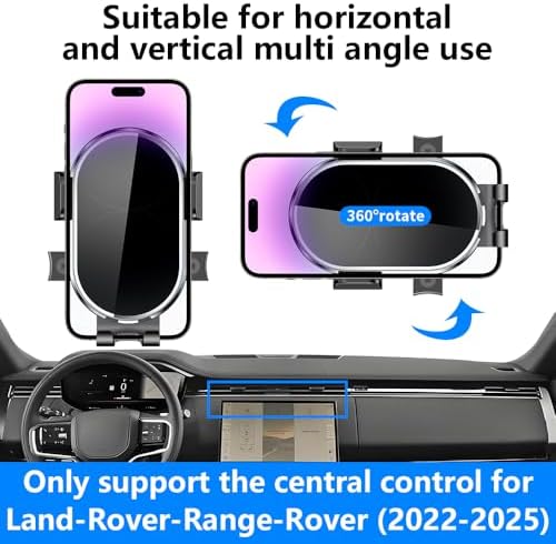 Premium Car Phone Holder for Land Rover Range Rover 2022-2025 – Stylish Dashboard Mount for Effortless Navigation and Enhanced Safety – Perfect Mobile Cradle Accessory to Elevate Your Driving Experience and Maintain Luxury Aesthetic