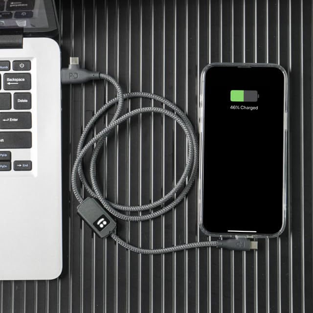 Sustainable 3-in-1 Fast Charging Cable – Multi-Connector USB, USB-C & Lightning for 100 W Rapid Power Delivery – Durable 1-Meter Length for All Smartphones & Devices – Eco-Conscious Charging Solution for Home and Travel