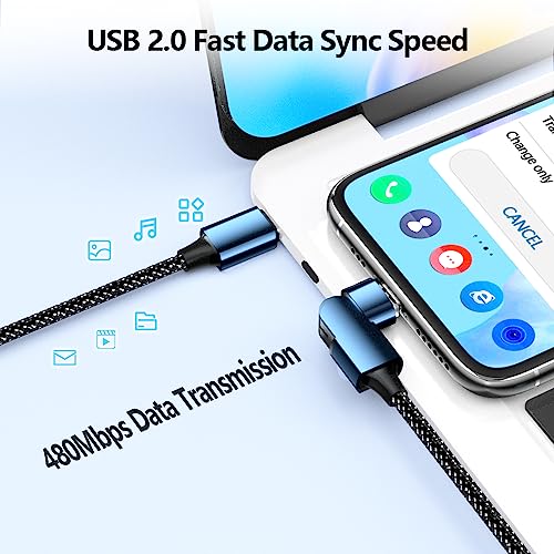 Ultimate 6.6 ft USB-C Magnetic Charger Cable – 2 Pack with 180-Degree Rotation for Effortless Connectivity, High-Speed 100 W Power Delivery for Mac Book Pro 2020, Samsung Galaxy S23/S22/S21 & Nintendo Switch – Durable Nylon Braided Design for Tangle-Free Use and Enhanced Device Compatibility