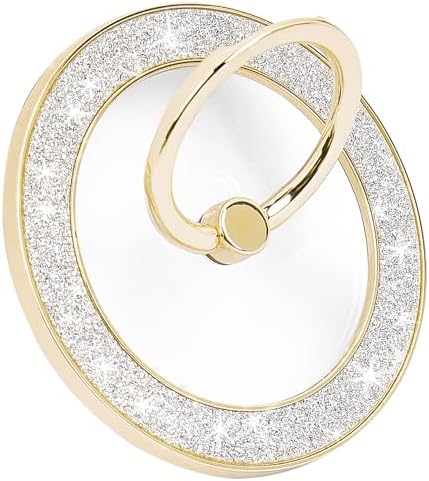 LIZIMANDU Mag Safe Magnetic Phone Holder – Rose Gold Finger Ring Stand for i Phone 15 Pro Max/Plus and Compatible Smartphones – Stylish Grip with 360-Degree Rotation, Effortless Installation, Wireless Charging Ready, Durable Accessory for Everyday Functionality and Fashion