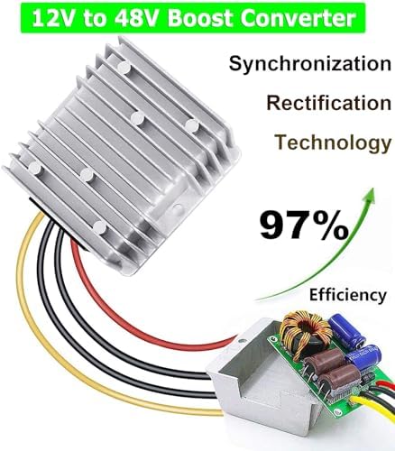 High-Performance 48 V to 12 V DC-DC Step Down Converter by Eagwell – 120 W Power Supply with Built-in Fuse for Maximum Safety – Perfect for Golf Carts, Scooters, RVs, and Marine Use – Reliable Voltage Reduction for Enhanced Device Efficiency and Versatility