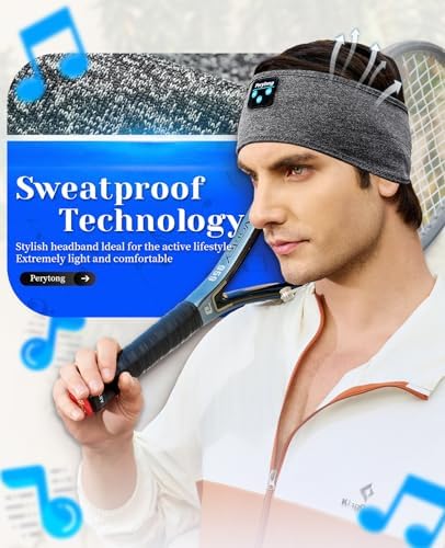 Ergonomic Bluetooth Sleep Headphones: Wireless Sports Headband with Hi-Fi Stereo Sound for Ultimate ASMR Relaxation – Lightweight, Cozy Audio Solution for Men and Women, Perfect for Meditation and Restful Sleep