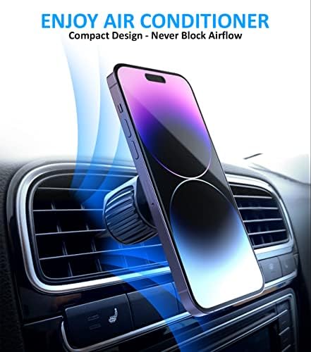 TT&C 2-Pack Ultra-Strong Magnetic Phone Mount for Car – Advanced N52 Magnet Technology, 8 Magnets & 4 Metal Plates Included, Universal Compatibility for Samsung Galaxy S24/S23/S22/S21 & All Smartphones/Tablets, 360° Rotation for Hands-Free Convenience and Secure Stability
