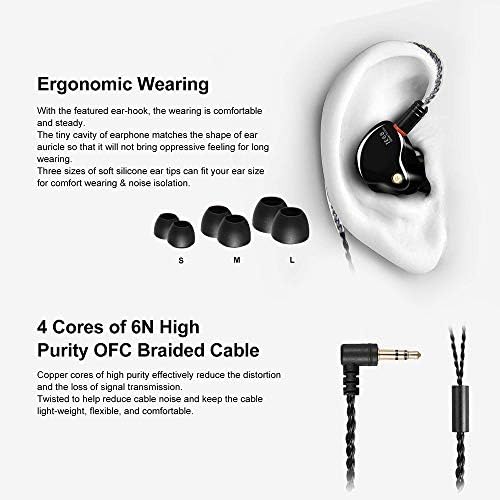 FAMATE Hi-Fi In-Ear Monitors with Tesla Technology – Premium Noise-Isolating Wired Earbuds Featuring MMCX Detachable Cables for Musicians and Audio Professionals, Transparent Coffee Finish, Unmatched Sound Clarity and Comfort