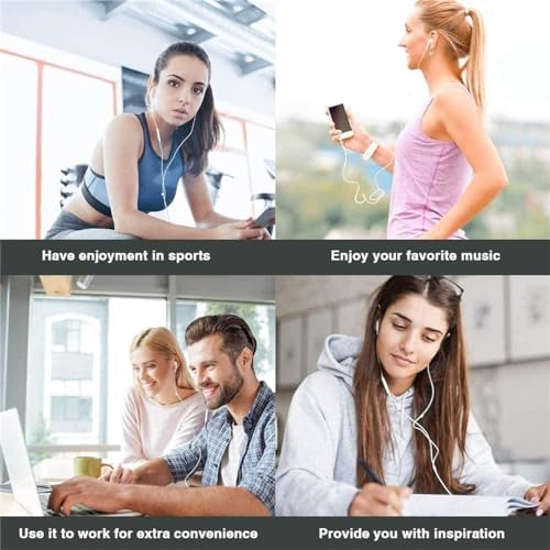 Premium USB C Wired Earbuds for Samsung Galaxy S23 FE, S22, S21, S20, A53, A54 – Dual Pack In-Ear Headphones with Built-in Microphone, Volume Control, and Exceptional Bass for Superior Audio Performance on All Android Devices