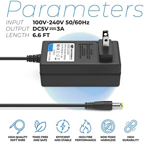 High-Performance 5 V 3 A AC Power Adapter for Pioneer DDJ-SX Series Controllers – Ultimate Replacement Charger for DDJ-SX3, DDJ-SX2, DDJ-SX1 – Reliable, Fast-Charging Power Supply for DJs – Lightweight, Durable Design for Seamless Music Sessions