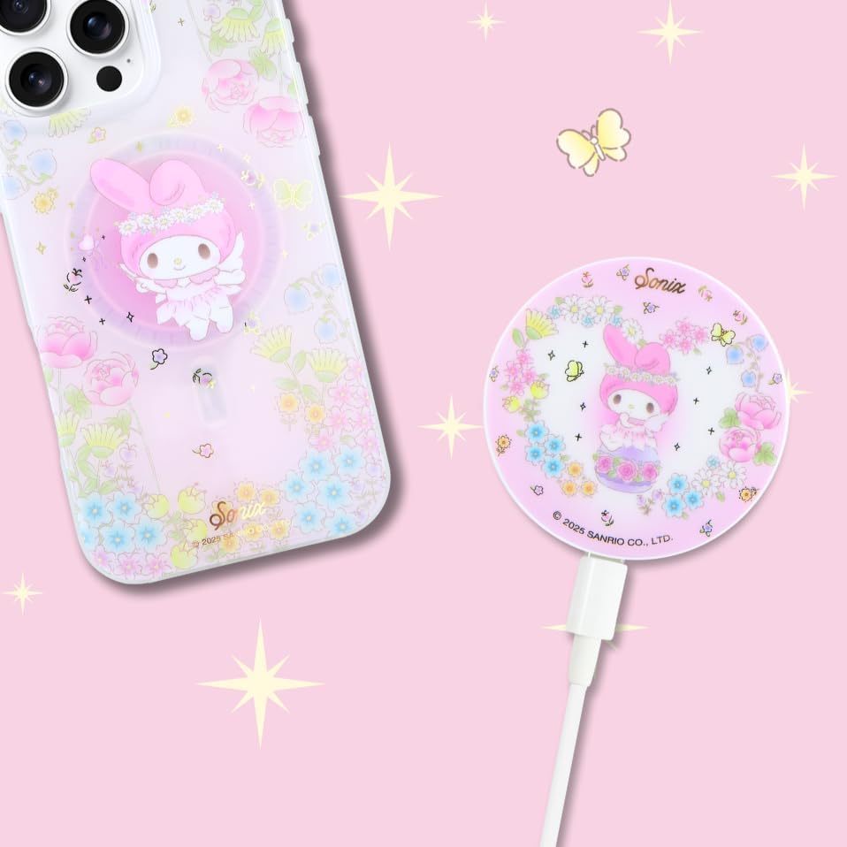 Sonix x Sanrio Hello Kitty & Care Bears Magnetic Mag Safe Charger for i Phone 12-16 Series | 6.5 ft USB-C Fast Wireless Charging Cable | Stylish, Playful, and Efficient Power Solution for Your Device