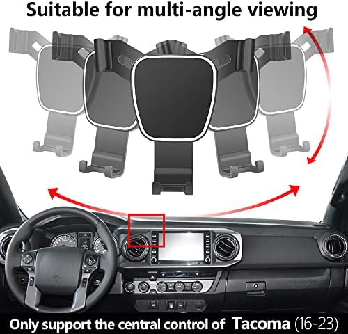 Secure Mobile Phone Mount for 2024-2025 Toyota Tacoma – Custom Fit for Limited, TRD Pro & Trailhunter Models | 14-Inch Screen Compatible Dash Holder | Effortless Installation & Enhanced Driving Safety | Sleek Design for Modern Interiors | Premium Quality Car Accessory