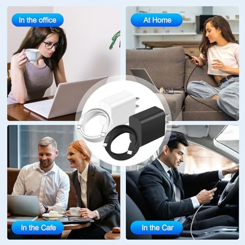 Ultimate Fast Charging Kit for i Phone 16 & Samsung Galaxy – 10 FT USB-C Charger Cable with High-Speed Type C Block – Universal Compatibility for i Phone 16/15/Plus/Pro/Pro Max & Samsung S24/S23/S22/S21 – Reliable, Durable, and Efficient Charging Solution for All Your Devices