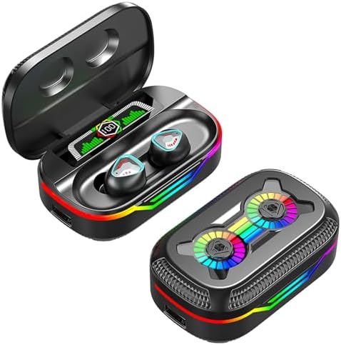 Premium Bluetooth 5.3 True Wireless Earbuds – Model 47 | IP7 Waterproof Sport Headphones with Touch Controls & Integrated Microphone | Seamless Connectivity & LED Battery Indicator for Active Lifestyles & Outdoor Enthusiasts