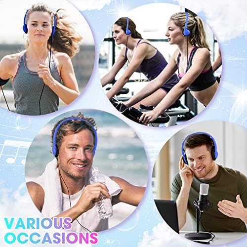 Chumia 50-Piece Classroom Over-Ear Headphones Set – Stylish Dark Blue Adjustable Earphones for Kids, Teens & Adults – Ideal for Enhancing Online Learning, Group Collaboration & Device Compatibility