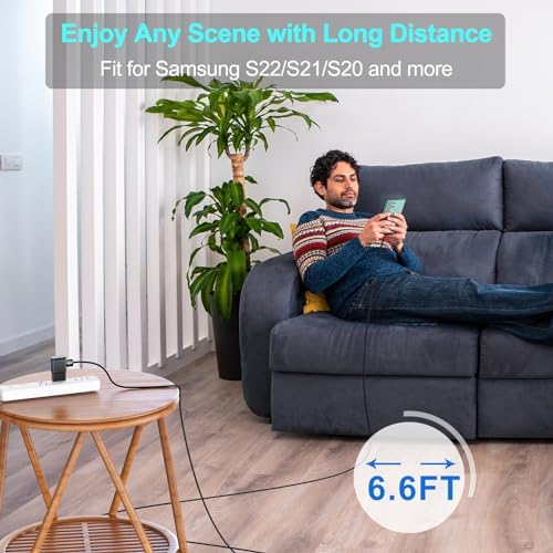 Ultra-Fast Charging 12 FT USB C Cable for Samsung Galaxy – Dual Pack Type C Charger Cord for S10/S9/S8/S23/S21 Ultra/Note Series – Enhanced Durability and Flexibility for Efficient Power Delivery