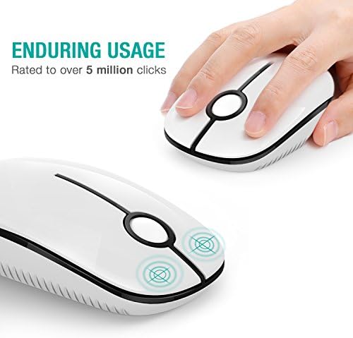 Sleek Vssoplor Wireless Mouse – Ultra-Slim Silent Optical Companion for Laptops & PCs | 2.4 GHz Nano Receiver, Perfect for Quiet Workspaces & Travel | Enhanced Compatibility for Windows, Mac & Linux