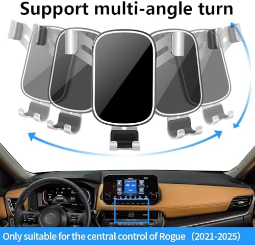 Nissan Rogue, Altima, and Sentra Car Phone Holder – 8-Inch Display Smartphone Mount for 2021-2025 Models – Premium Auto Accessory for Hands-Free Navigation, Calls, and Music Control – Adjustable Cradle for Universal Compatibility – Easy Tool-Free Installation and Durable Design