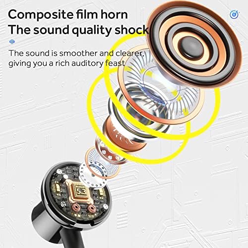 Revolutionary Bluetooth 5.0 Neck Earbuds with 100-Hour Playback – IPX5 Waterproof Sports Headphones for Active Lifestyles, Magnetic Design, Built-in Microphone & TF Card Slot for Ultimate Convenience – Perfect for Gym, Running, and Outdoor Activities (Model A12)