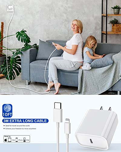 Ultra-Fast Dual USB-C Wall Charger for i Phone 15 – 40 W Power Delivery Adapter, Compact and Foldable Design for On-the-Go Charging, Ideal for i Phone 15/14/13 Pro, i Pad, and More – Maximum Efficiency with Enhanced Safety Features