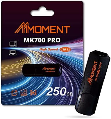 Experience Lightning-Fast Data Transfer with the MMOMENT MK700 250 GB USB 3.2 Gen2 Flash Drive – Exceptional Read Speeds up to 600 MB/s and Write Speeds of 500 MB/s for Effortless File Management – Ultimate Compatibility for Laptops, Desktops, and Gaming Consoles – Compact, Durable Design for On-the-Go Professionals and Students – Your Reliable Solution for Secure, High-Performance Storage