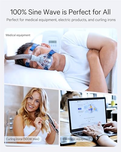 Ultimate 500 W Pure Sine Wave Voltage Converter – Transform 220 V to 110 V for Global Travel – Compact Power Adapter with Dual USB Ports – Optimal Device Protection & Versatile Functionality for International Adventures – Essential for Travelers and Business Professionals