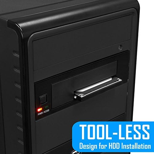 Kingwin Universal Hot Swap Mobile Rack for 2.5” & 3.5” SSD/HDD – Effortless Internal Tray-Less SATA Hard Drive Backplane Enclosure with 6 Gbps Support for SATA I/II/III & SAS I/II – Ultimate Flexibility and Enhanced Data Transfer Speed for Efficient Storage Management