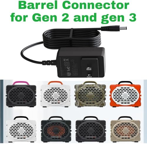 Ultimate 15 V AC Power Adapter for Turtlebox Gen 2 & 3 Speakers – 6.6 ft Heavy-Duty Charging Cable for Uninterrupted Outdoor Audio Adventures – Compact, Resilient, and Travel-Friendly Power Source for Music Enthusiasts