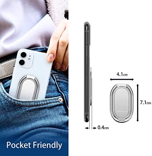 360° Rotating Phone Ring Holder with Magnetic Car Mount – Ultimate Finger Grip Stand for Smartphones and Tablets – Enhanced Stability with Durable Zinc Alloy – Versatile 2-in-1 Design for Desk and On-the-Go Use – Perfect for i Phone, i Pad, and More – Effortless Attachment and Removal – Ideal for Travel, Gaming, and Everyday Safety – High-Quality 3 M Adhesive for Secure Fit – Responsive Customer Support for Hassle-Free Experience – Compatible with Various Car Models and Surfaces – Enjoy Unmatched Convenience and Style with this Premium Phone Accessory