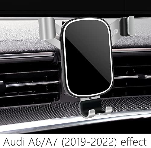 LUNQIN Premium Car Phone Holder for Audi A6, A7, S6, S7, RS6, RS7 (2019-2025) – Ultimate Smartphone Mount with 360-Degree Rotation, Integrated Charging & Enhanced Compatibility for Navigation & Hands-Free Use – Elevate Your Driving Experience with Luxurious Design & Long-Lasting Durability