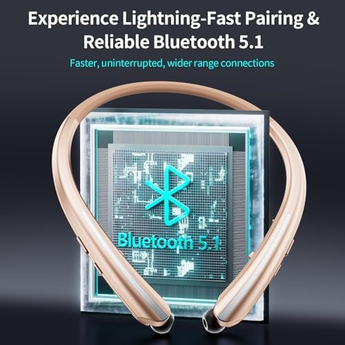 ZIQOPGD Advanced Bluetooth Neckband Earbuds – IPX5 Sweatproof Wireless Headphones with Superior Noise Cancellation & Integrated Microphone for Enhanced Comfort and Universal Compatibility with i Phone, Android, Samsung & PC – Ideal for Fitness Enthusiasts and Seamless Hands-Free Communication
