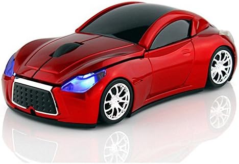 Rev Up Your Productivity with the USB Wireless Sports Car Mouse – Ergonomic, Cordless Optical Design with LED Light for Ultimate Comfort and Speed!