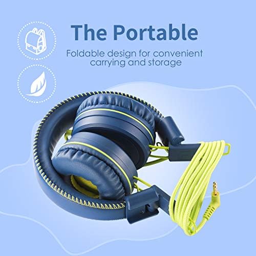 Vibrant Adjustable Purple M1 Kids Headphones – Lightweight Foldable On-Ear Stereo Headset with Tangle-Free 3.5 mm Jack for Engaging Audio Adventures – Perfect for Music, Movies, and Learning Activities – Durable Design for Young Listeners