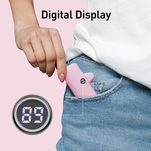Compact i WALK 4,800 m Ah Portable Charger – High-Speed 18 W PD Power Bank with Built-in USB-C for Seamless Charging of i Phone 15/16/Pro/Max & Samsung Galaxy S25/S24/S23 – Ideal Travel Companion for On-the-Go Power Solutions