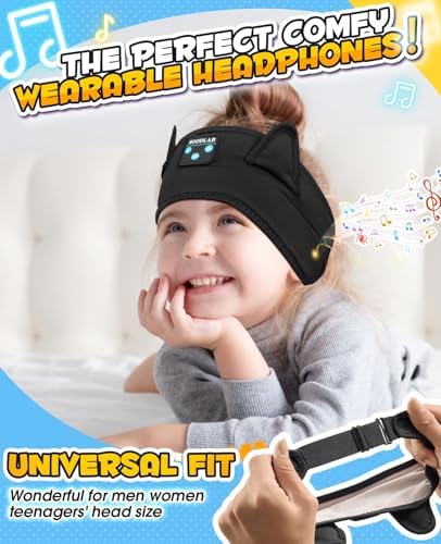 Premium Safe Listening Kids Headphones – Versatile Bluetooth & Wired Connectivity – Ultra-Comfort Stretchy Headband for Secure Fit – Travel-Friendly Audio Gear for Toddlers and Babies – Exceptional Device Compatibility – Lightweight, Durable Design for Everyday Adventures