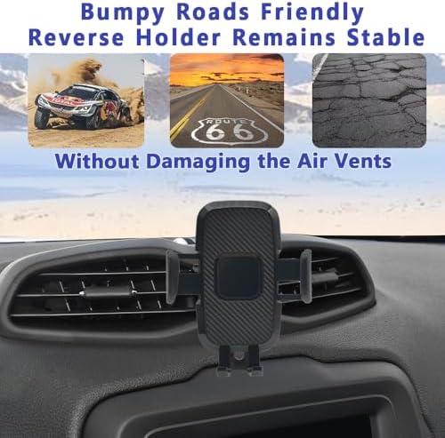 COMETURE 2015-2023 Jeep Renegade Car Phone Holder Mount – Premium Adjustable Smartphone Cradle for i Phone & Android – Enhanced Stability, Easy Installation & Sleek Design for Safe Navigation and Hands-Free Use