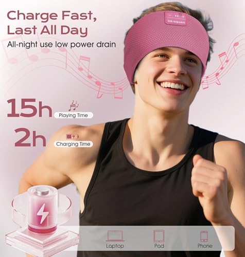 Revolutionary Bluetooth 5.4 Sleep Headphones Headband – Ultra-Thin Wireless Earphones for Uninterrupted Comfort During Sleep, Yoga, Running, and Jogging – Ideal Gift for Active Lifestyles and Relaxation Seekers