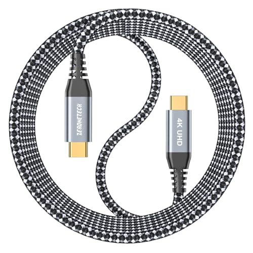 Long USB C Monitor Cable 10FT, 4K@60Hz Video Output 100W PD Charging, 20Gbps Data Transfer, Long USB C 3.2 Gen 2×2 Cable for MacBook, iPad, Dell, LG, ARZOPA, KYY for Portable Monitor – Enhanced Compatibility and Speed
