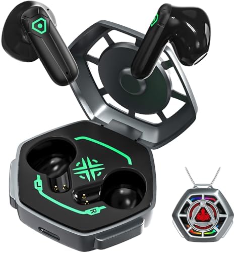 Transform Your Audio Journey with ANCwear TWS Wireless Earbuds – Cutting-Edge Bluetooth 5.3 for Unmatched Sound Quality, Ultra-Lightweight 3.5 g Design for All-Day Comfort, Integrated Microphone for Smooth Communication, and Personalizable Charging Case for Trendy Youth (Black Hawk) – Ideal for Music Enthusiasts and Gamers Desiring Superior Style and Performance