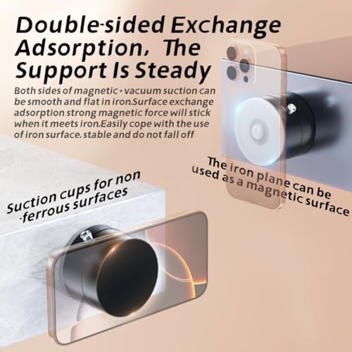 Sleek White Vacuum Magnetic Phone Holder – Ultimate Hands-Free Navigation & Stability for All Smartphones