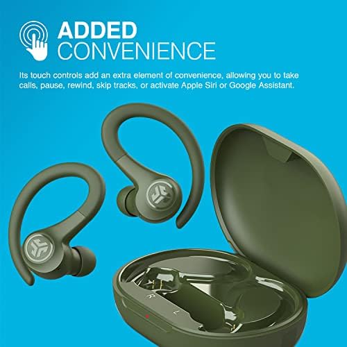 JLab Go Sport+ Wireless Workout Earbuds – Unrivaled 35+ Hour Bluetooth Battery Life, C3 Clear Calling Technology for Distinct Conversations, and Secure Earhook Design for Unyielding Stability During Workouts – Elevate Your Sound Experience with 3 Adjustable EQ Settings and Broad Device Compatibility in Sleek Graphite Finish