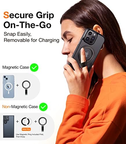 TORRAS 2025 Gen 5.0 Magnetic Phone Grip Holder & Kickstand – Premium Rose Gold Accessory for i Phone 11-16, Samsung, and Google Devices – Enhanced Magnetic Grip & Versatile Hands-Free Viewing – Ideal for Collapsible Phone Support and On-the-Go Convenience