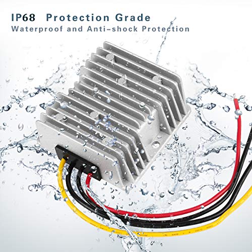 Ultimate 24 V 145 W DC-DC Voltage Regulator – Versatile Step Down/Up Converter (9 V-40 V to 24 V, 6 A) – Durable Waterproof Power Supply for Enhanced Golf Cart Performance and Accessory Compatibility