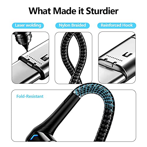 Revolutionary Magnetic Type C Charging Cable – 100 W Fast Charge (5 A, 5 ft) with 3 Versatile 5-Pin Connectors for Seamless Compatibility with Mac Book Pro 2020, i Pad Pro 2020, Pixel, Switch, LG & More – Durable & Tangle-Free Solution for Instant Power Delivery