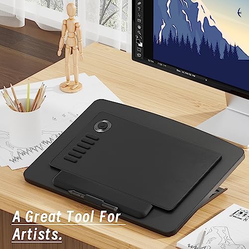 Ultimate Adjustable Extra Large Tablet Stand for Enhanced Digital Artistry – Foldable and Ergonomic Holder Compatible with i Pad, Fire HD, Galaxy Tab, Surface Pro, and More (7-23.8 inches) – Perfect Stability and Portability for Creators and Professionals