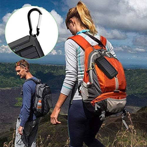 Ultimate Solar Power Bank for Samsung Galaxy A51 – 10000 m Ah Jet Black Backup Charger, Eco-Friendly Solar Rejuva Power Pack with Dual USB Ports for On-the-Go Charging, Perfect for Outdoor Adventures and Emergencies