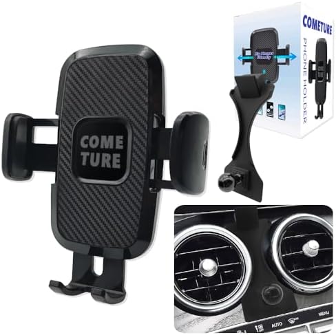 COMETURE Mercedes Benz Car Phone Holder Mount – Universal Smartphone Cradle for GLE Class (GLE-20-24) with Adjustable Viewing Angles and Tool-Free Installation – Elevate Your Driving Experience with Premium Interior Accessories for Navigation and Hands-Free Calls
