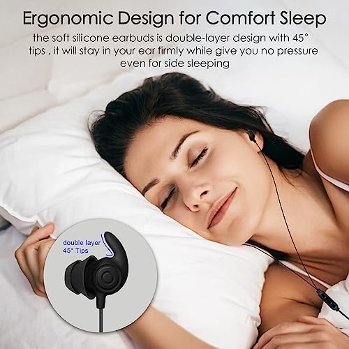 Hmusic USB-C Sleep Earbuds – Ultra-Comfortable Noise Isolation Earphones for Side Sleepers, Meditation, and Air Travel – Lightweight Silicone Design with Integrated Mic for Insomnia Relief and Ultimate Relaxation – Ideal for Enhanced Serenity and Peaceful Rest