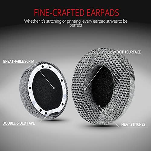 Upgrade Your Beats: Krone Kalpasmos Studio 3 & 2 Replacement Ear Pads – Soft Memory Foam Cushions for Ultimate Comfort and Noise Isolation in Vibrant Red – Perfect Fit for Wired & Wireless Models (B0501, B0500) – Enhance Sound Quality & Style Effortlessly